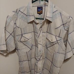 Rocky Canyon Western Shirt With Pearl Snaps
